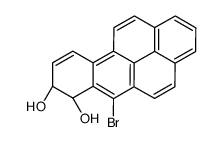 (7R,8R)-6-bromo-7,8-dihydrobenzo[a]pyrene-7,8-diol结构式