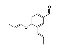 3-(prop-1-enyl)-4-(prop-1-enyloxy)benzaldehyde结构式