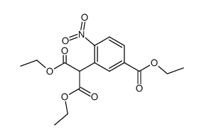 diethyl 5-carbethoxy-2-nitro-benzyl malonate Structure