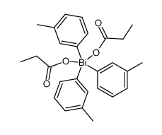 tris(meta-tolyl)bismuth dipropionate Structure