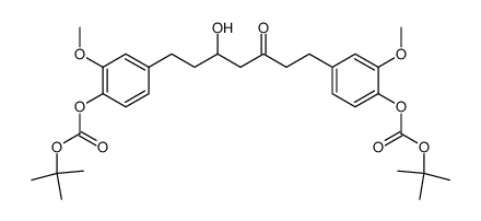 O,O-di-t-butyloxycarbonylhexahydrocurcumin结构式