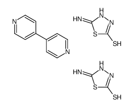 5-amino-3H-1,3,4-thiadiazole-2-thione,4-pyridin-4-ylpyridine Structure