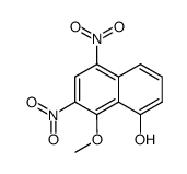 2.4-dinitro-8-hydroxy-1-methoxy-naphthalene结构式