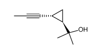 Cyclopropanemethanol, alpha,alpha-dimethyl-2-(1-propynyl)-, trans- (9CI)结构式