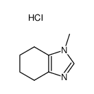 1-Methyl-4,5,6,7-tetrahydro-1H-benzoimidazole; hydrochloride结构式