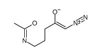 5-acetamido-1-diazoniopent-1-en-2-olate结构式