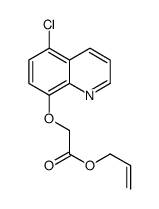 prop-2-enyl 2-(5-chloroquinolin-8-yl)oxyacetate结构式