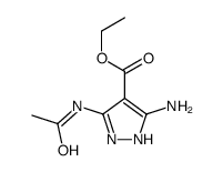 ethyl 3-acetamido-5-amino-1H-pyrazole-4-carboxylate Structure