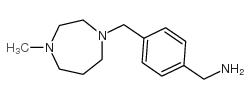 [4-[(4-methyl-1,4-diazepan-1-yl)methyl]phenyl]methanamine结构式