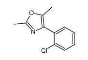 4-(2-chlorophenyl)-2,5-dimethyl-1,3-oxazole结构式