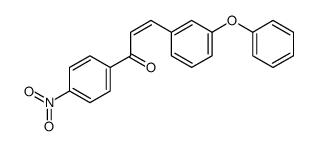 1-(4-nitrophenyl)-3-(3-phenoxyphenyl)prop-2-en-1-one结构式