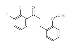 2',3'-DICHLORO-3-(2-METHOXYPHENYL)PROPIOPHENONE结构式