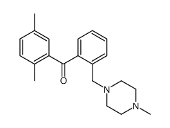 2,5-DIMETHYL-2'-(4-METHYLPIPERAZINOMETHYL) BENZOPHENONE structure