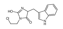 3-(2-chloroethyl)-5-(1H-indol-3-ylmethyl)imidazolidine-2,4-dione Structure