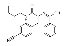 N-[3-(butylamino)-1-(4-cyanophenyl)-3-oxoprop-1-en-2-yl]benzamide结构式