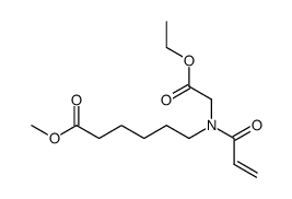 6-(Acryloyl-ethoxycarbonylmethyl-amino)-hexanoic acid methyl ester结构式