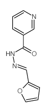 3-Pyridinecarboxylicacid, 2-(2-furanylmethylene)hydrazide Structure