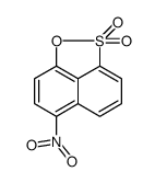 6-nitronaphth[1,8-cd]-1,2-oxathiole 2,2-dioxide结构式