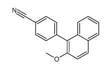 4-(2-methoxynaphthalen-1-yl)benzonitrile结构式