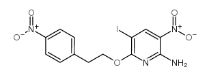 2-Pyridinamine, 5-iodo-3-nitro-6-[2-(4-nitrophenyl)ethoxy] structure