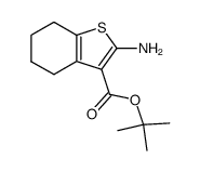 2-Amino-4,5,6,7-tetrahydro-benzo[b]thiophene-3-carboxylic acid tert-butyl ester structure