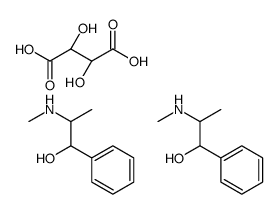 bis[β-hydroxy-α-methylphenethyl)methylammonium] [R-(R*,R*)]-tartrate structure