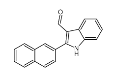 2-naphthalen-2-yl-1H-indole-3-carbaldehyde Structure