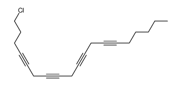 1-chloro-nonadeca-4,7,10,13-tetrayne Structure