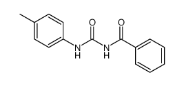 N-benzoyl-N'-p-tolyl-urea Structure