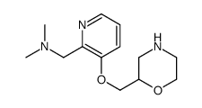 N,N-dimethyl-1-[3-(morpholin-2-ylmethoxy)pyridin-2-yl]methanamine Structure