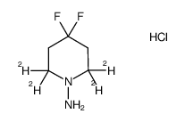 4,4-difluoro-2,2,6,6-tetradeuteropiperidin-1-amine hydrochloride Structure