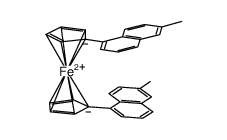 1,1'-bis(6-methyl-1-naphthyl)ferrocene Structure