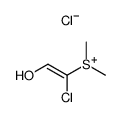 dimethyl(1-chloro-2-hydroxyethenyl)sulfonium chloride Structure