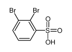 2,3-dibromobenzenesulfonic acid Structure