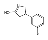 4-(3-fluorophenyl)pyrrolidin-2-one structure