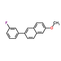 2-(3-Fluorophenyl)-6-methoxynaphthalene结构式