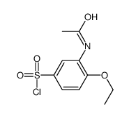 3-ACETYLAMINO-4-ETHOXY-BENZENESULFONYL CHLORIDE结构式