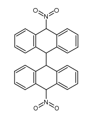 9,9'-dinitro-9,9',10,10'-tetrahydro-10,10'-bianthryl结构式