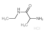 2-Amino-N-ethylpropanamide hydrochloride结构式