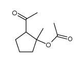 2-Acetyl-1-methyl-1-acetoxycyclopentane结构式