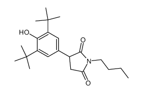 3-(3,5-di-t-butyl-4-hydroxyphenyl)-1-n-butylpyrrolidine-2,5-dione Structure