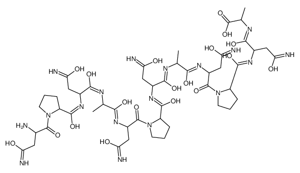 ASN-PRO-ASN-ALA-ASN-PRO-ASN-ALA-ASN-PRO- ASN-ALA结构式