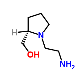 [(2S)-1-(2-Aminoethyl)-2-pyrrolidinyl]methanol结构式