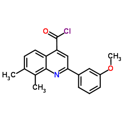 2-(3-Methoxyphenyl)-7,8-dimethyl-4-quinolinecarbonyl chloride picture