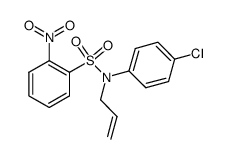 N-allyl-N-(4-chlorophenyl)-2-nitrobenzenesulfonamide Structure
