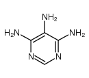 4,5,6-Triaminopyrimidine Structure