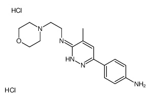 6-(4-aminophenyl)-4-methyl-N-(2-morpholin-4-ylethyl)pyridazin-3-amine dihydrochloride Structure