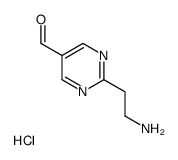 2-(2-aminoethyl)pyrimidine-5-carbaldehyde,hydrochloride Structure