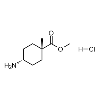 Methyl(1s,4s)-4-amino-1-methylcyclohexane-1-carboxylatehydrochloride structure