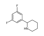 2-(3,5-difluorophenyl)piperidine结构式